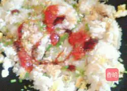 Illustration of how to make egg fried rice 6