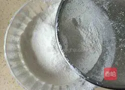 Illustration of making matcha cocoa powder waffles 4