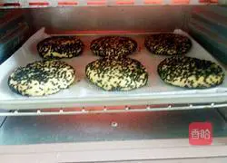 Black sesame pumpkin cake (oven version) recipe 15