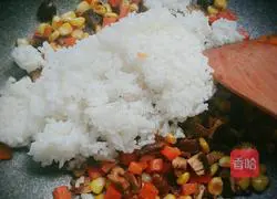 Corn and Carrot Fried Rice Recipe Illustration 9