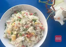 How to make egg fried rice Illustration 8