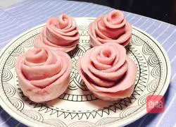 Illustration of how to make rose steamed buns 12