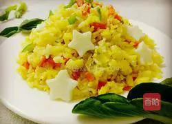 Illustration of how to make egg fried rice 9
