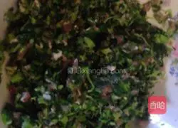 Illustration of how to make vegetable and meat wontons 5