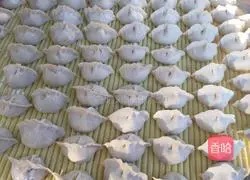 Illustration of how to make celery stuffed dumplings 6