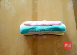 Illustration of how to make rainbow glutinous rice balls 9