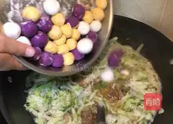 Three-color glutinous rice balls Illustration of how to do it 7