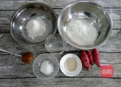 Illustration of how to make orange potato blossom steamed buns 1