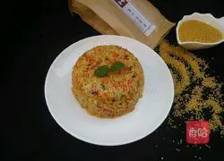 Illustration of how to make millet fried rice 8