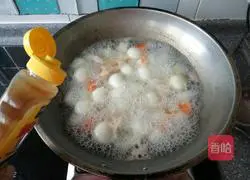 Illustration of how to make glutinous rice balls and vegetable soup 10