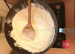Illustration of how to make fried flour 1