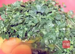 How to make purslane pancakes Illustration 3