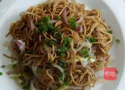 Illustration of how to make small fried noodles 8
