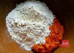 Pumpkin Crab Illustration of how to make steamed buns 2