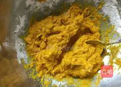 Illustration of how to make sugar-free roasted pumpkin cake 5