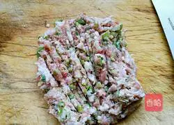 Illustration of how to make wontons stuffed with pork and green onions 2