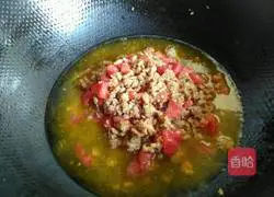 Illustration of how to make tomato minced meat noodles 9