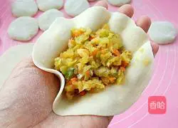 Illustration of how to make cabbage vegetable buns 13