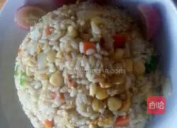 Illustration of how to make curry egg fried rice 6