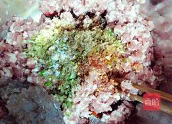 Illustration of how to make shrimp, leek, meat and three fresh dumplings 6