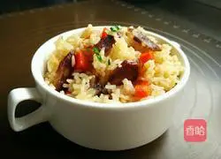 Illustration of sausage braised rice 13