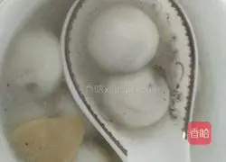 Illustration of how to make ham glutinous rice balls (sesame flavor) 5