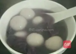 Purple sweet potato glutinous rice balls recipe 3