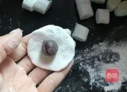 Illustration of how to make glutinous rice balls with bean paste 8