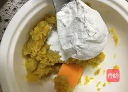 Illustration of how to make sweet potato and bean paste dumplings 3