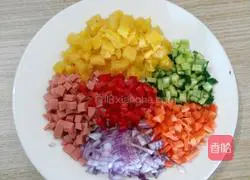 Pineapple Chicken Fried Rice Recipe Illustration 2