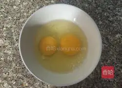 Gold Illustration of how to make egg fried rice 2