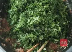 fennel pork filling Illustration of how to make dumplings 6