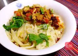 Illustration of hand-made dry noodles 11