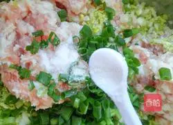 Baby cabbage Illustration of how to make stuffed dumplings 4