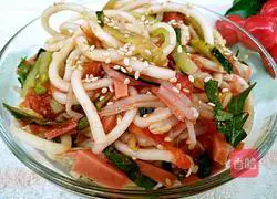 Tomato noodles Illustration of how to make noodles 1