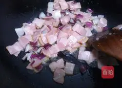 How to make asparagus and bacon fried rice Illustration 7