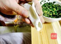 Illustration of how to make dumplings with vegetarian stuffing 7