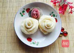 Illustration of how to make rose steamed buns 17