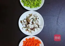 Illustration of how to make pearl rice fried rice 2