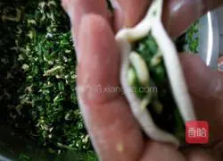 Mountain Leek Egg Illustration of how to make dumplings 16