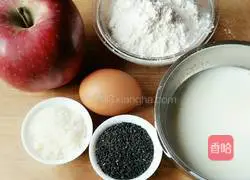 How to make milky apple pancakes Illustration 1