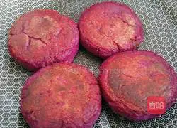 Purple potato bean paste cake recipe 12