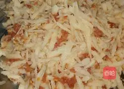 Illustration of how to make pan-fried lotus root cake 3