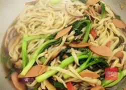 Illustration of how to make fried noodles 8