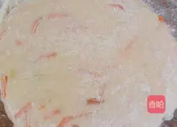 (hot noodles ) Illustration of how to make carrot shredded cake 13