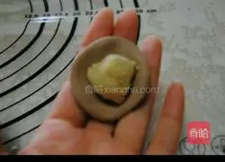 Illustration of how to make cute monkey peanut glutinous rice balls 10