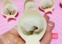 Cat Ear Wonton ~ Celery and Fresh Meat Stuffing Recipe Illustration 4