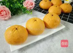 Illustration of how to make simulated orange steamed buns 10