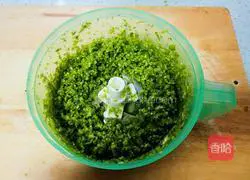 Artemisia meat Illustration of how to make wonton stuffing 2