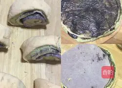 Illustration of how to make colorful steamed buns and black sesame and peanut butter flower rolls 12